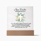 Personalized Faith Baptism Square Acrylic Plaque