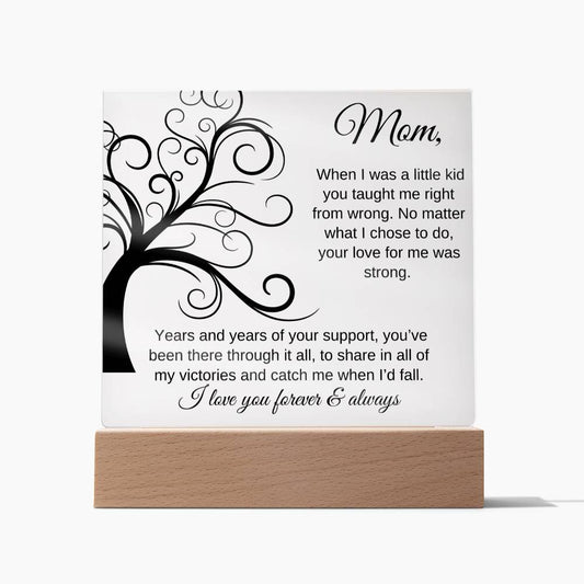You've Been There Through It All | Square Acrylic Plaque