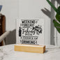 Weekend Forecast | Square Acrylic Plaque