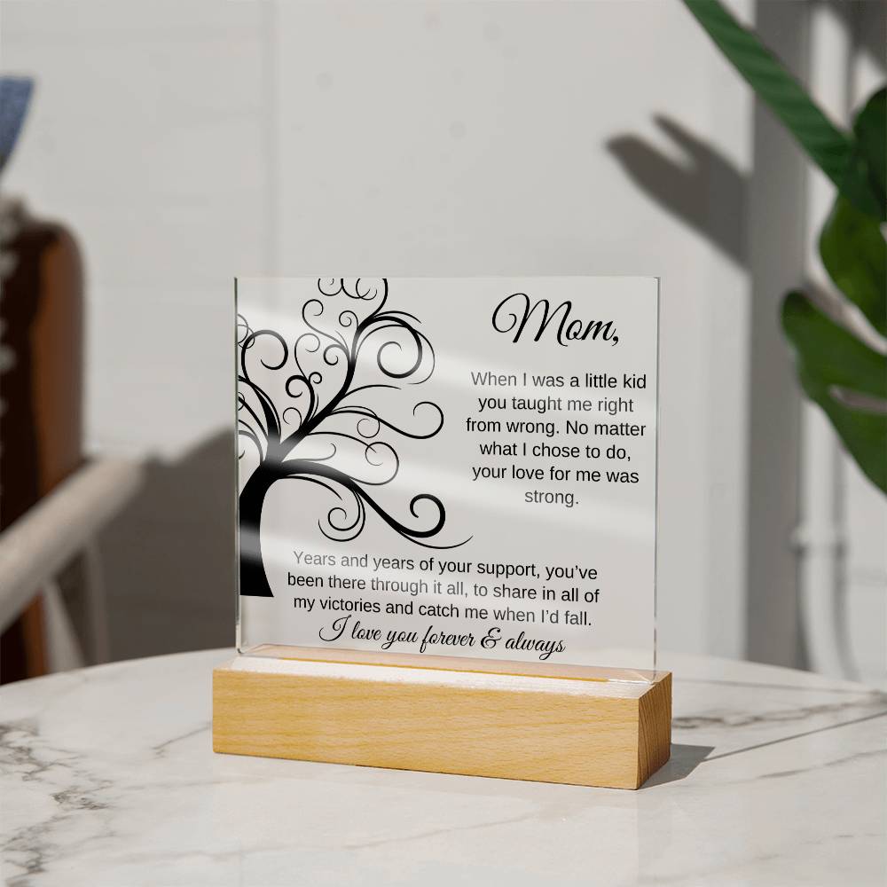 You've Been There Through It All | Square Acrylic Plaque