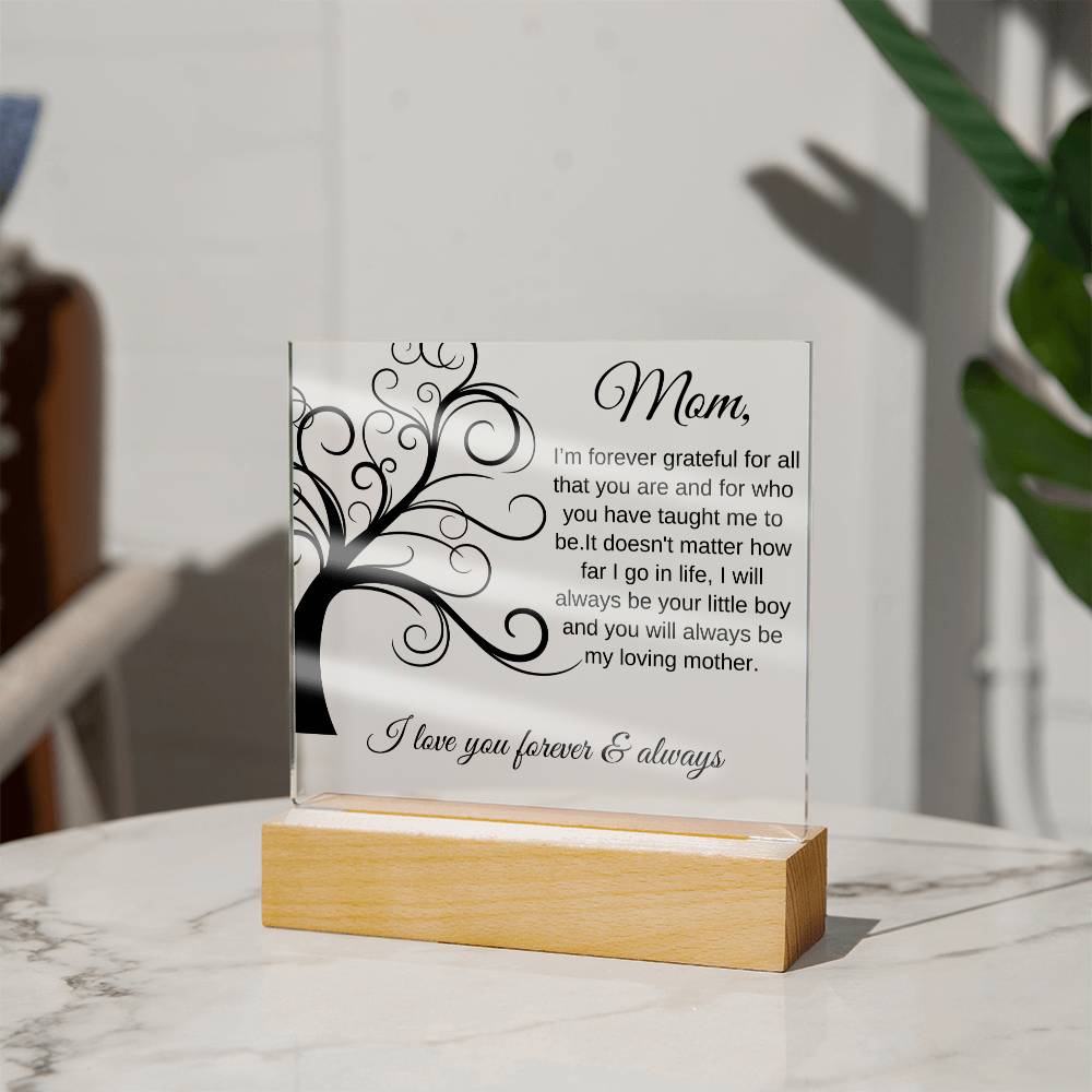 Forever Grateful For All That You Are | Square Acrylic Plaque