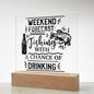 Weekend Forecast | Square Acrylic Plaque