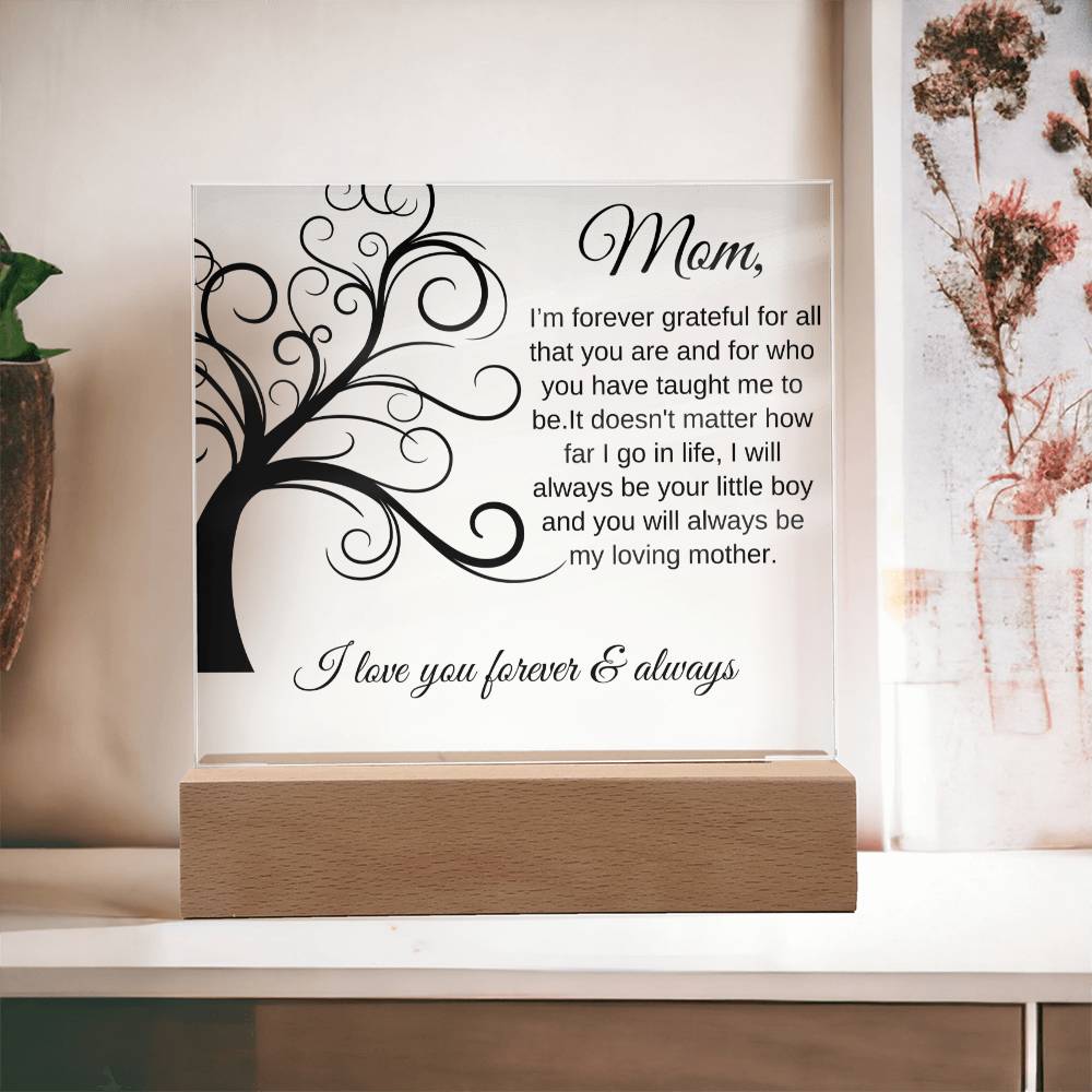 Forever Grateful For All That You Are | Square Acrylic Plaque