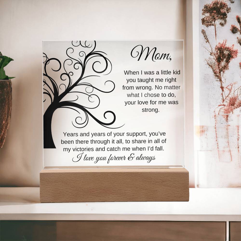 You've Been There Through It All | Square Acrylic Plaque