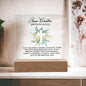 Personalized Faith Baptism Square Acrylic Plaque