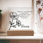 Personalized Aug Birth Month Flower Acrylic Sign, Custom LED Sign Birth Month WildFlowers,Custom made Signs,Personalized name decor