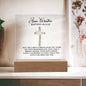 Personalized Baptism Square Acrylic Plaque