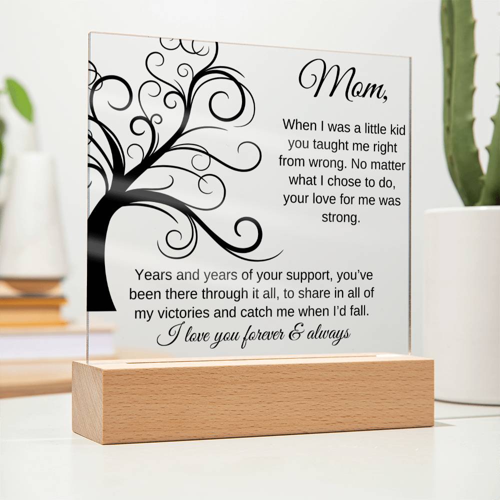 You've Been There Through It All | Square Acrylic Plaque