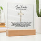 Personalized Baptism Square Acrylic Plaque