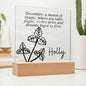 Personalized Dec Birth Month Flower Acrylic Sign, Custom LED Sign Birth Month WildFlowers,Custom made Signs,Personalized name plaque decor