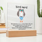 Bird Nerd Where in the World | Square Plaque