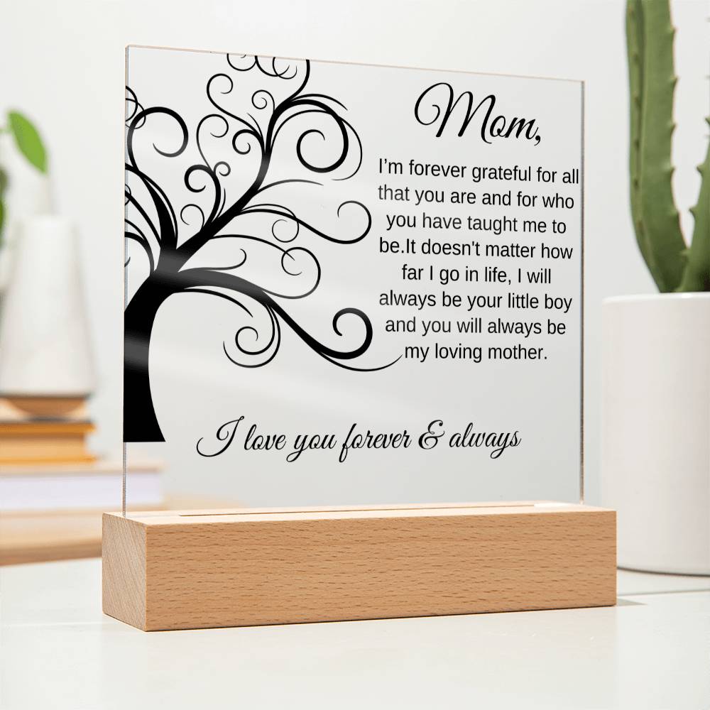 Forever Grateful For All That You Are | Square Acrylic Plaque