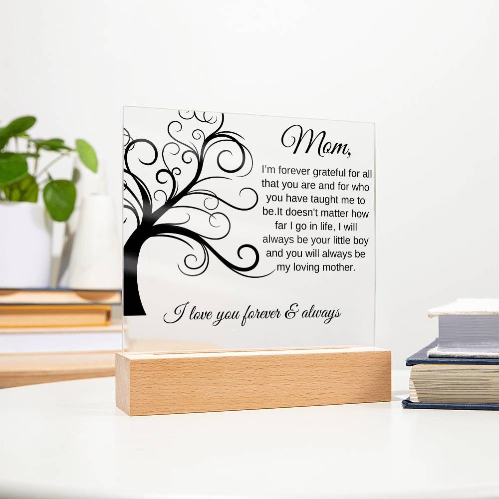 Forever Grateful For All That You Are | Square Acrylic Plaque