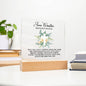 Personalized Faith Baptism Square Acrylic Plaque