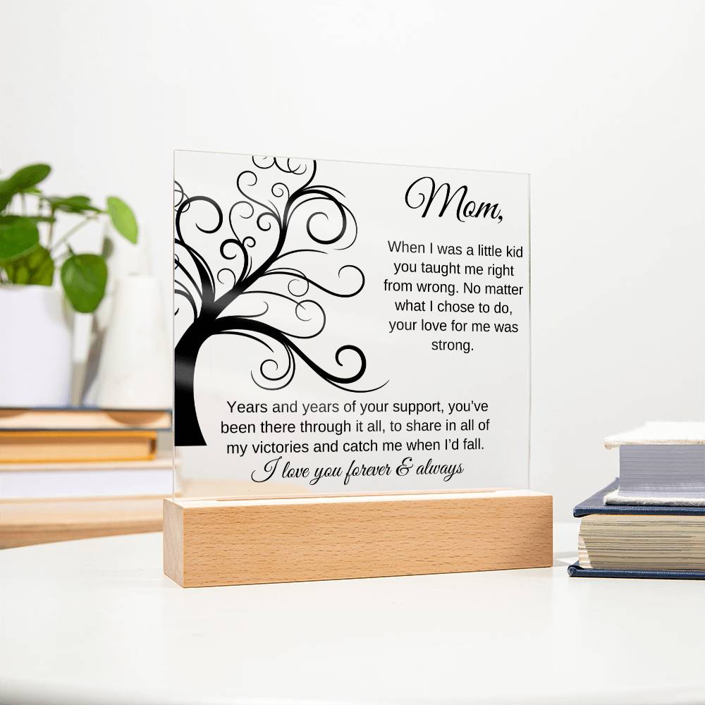 You've Been There Through It All | Square Acrylic Plaque