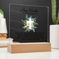 Personalized Faith Baptism Square Acrylic Plaque