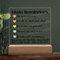 Personalized Little Reminders | Acrylic Sign