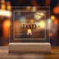 Worlds Greatest Dad Certificate of Achievement | Square Acrylic Plaque