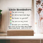 Personalized Little Reminders | Acrylic Sign