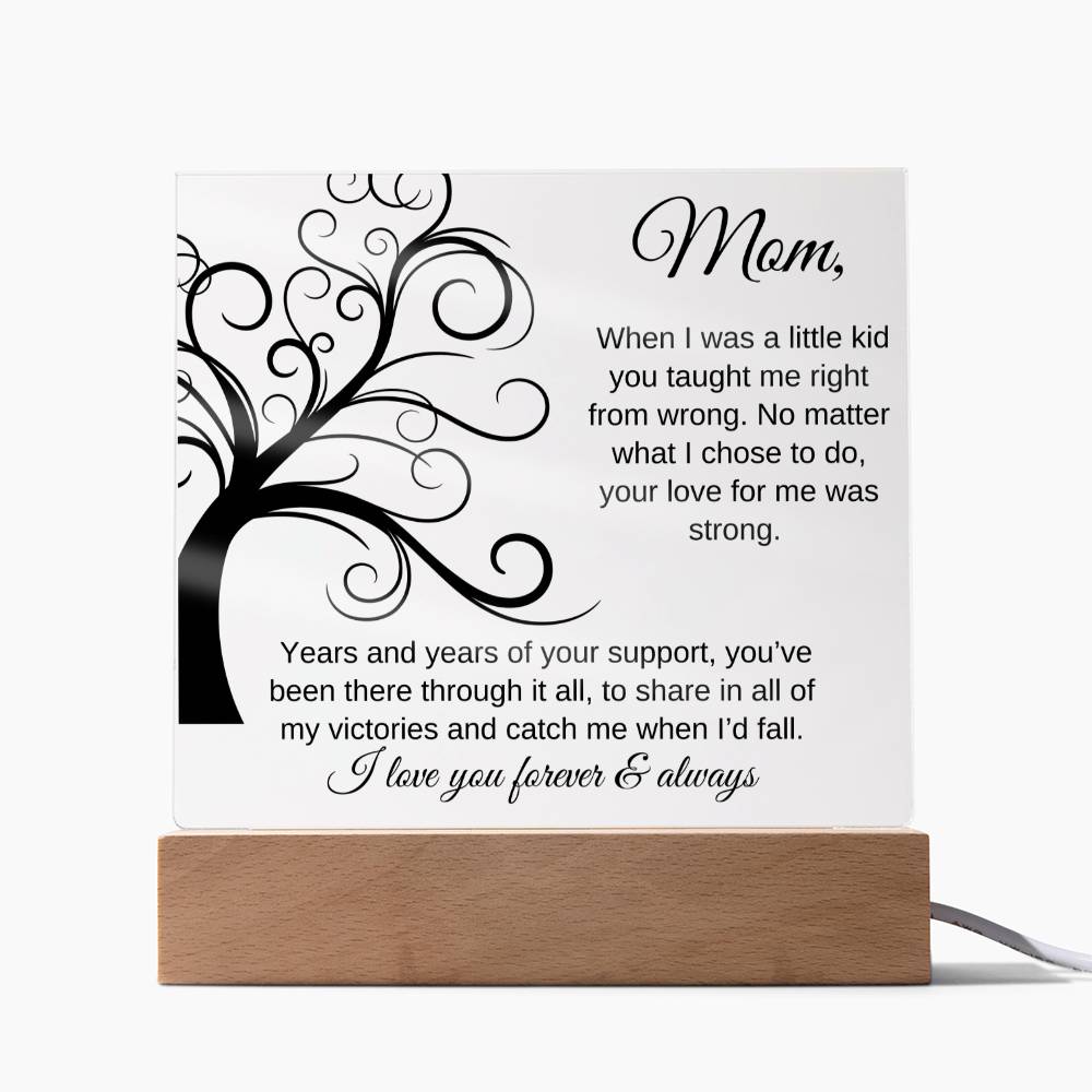 You've Been There Through It All | Square Acrylic Plaque