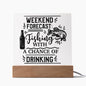 Weekend Forecast | Square Acrylic Plaque