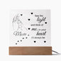 See The Light Pet Remembrance Square Acrylic Plaque