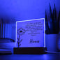 Personalized Oct Birth Month Flower Acrylic Sign, Custom LED Sign Birth Month WildFlowers,Custom made Signs,Personalized name decor