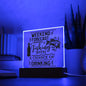 Weekend Forecast | Square Acrylic Plaque