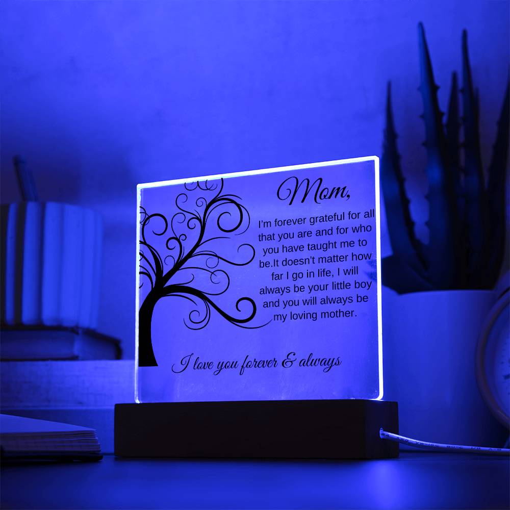 Forever Grateful For All That You Are | Square Acrylic Plaque