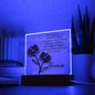 Personalized November Birth Month Flower Acrylic Sign, Custom LED Sign Birth Month WildFlowers,Custom made Signs,Personalized name plaque decor