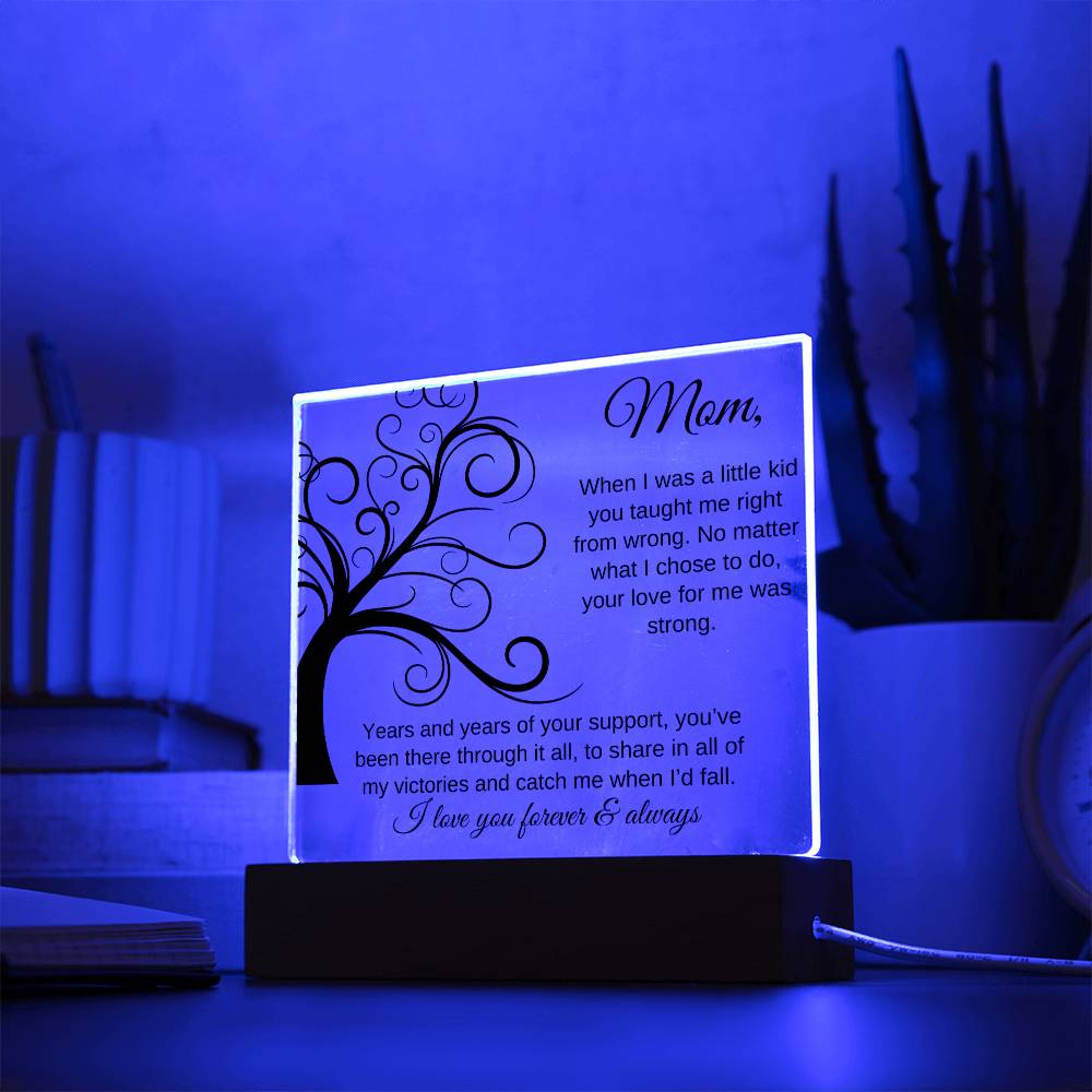 You've Been There Through It All | Square Acrylic Plaque