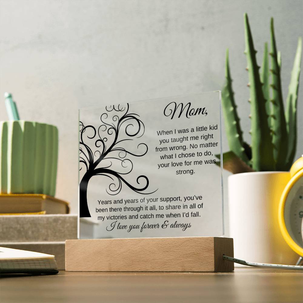 You've Been There Through It All | Square Acrylic Plaque