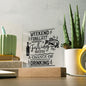 Weekend Forecast | Square Acrylic Plaque