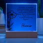 Personalized Oct Birth Month Flower Acrylic Sign, Custom LED Sign Birth Month WildFlowers,Custom made Signs,Personalized name decor
