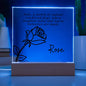 Personalized June Birth Month Flower Acrylic Sign, Custom LED Sign Birth Month WildFlowers,Custom made Signs,Personalized name plaque decor