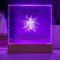 Personalized Faith Baptism Square Acrylic Plaque