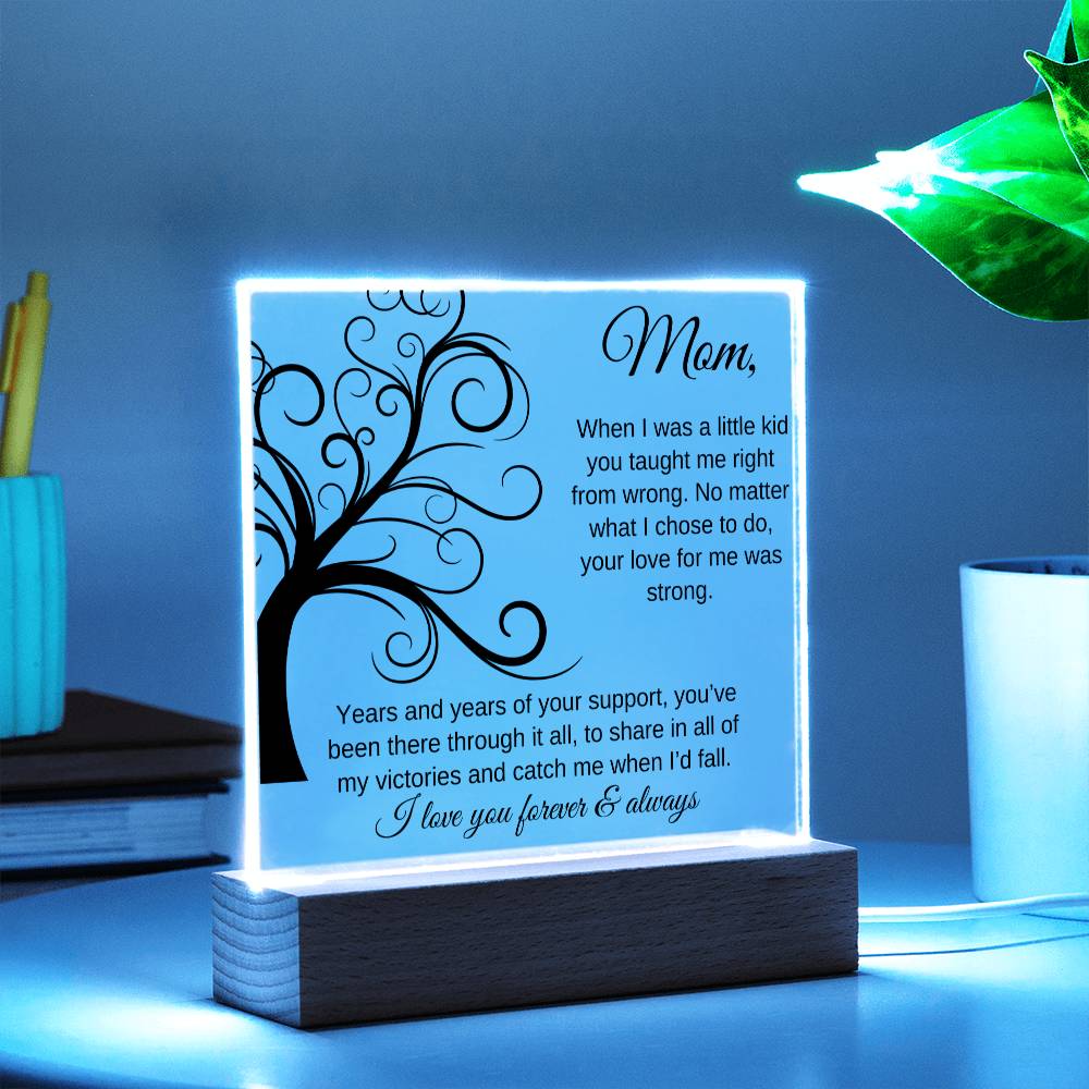 You've Been There Through It All | Square Acrylic Plaque