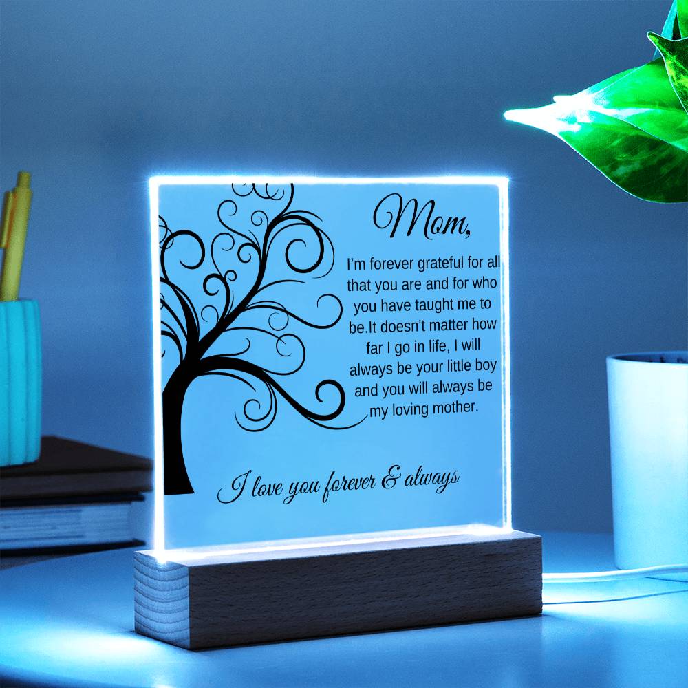 Forever Grateful For All That You Are | Square Acrylic Plaque