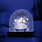 Personalized Baby Safari Friends Domed Acrylic Plaque, Baby Room Decor, Kids Room Decor, Kids Nightlight
