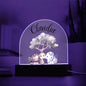 Personalized Baby Animal Friends Domed Acrylic Plaque, Baby Room Decor, Kids Room Decor, Kids Nightlight