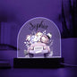 Personalized Baby Safari Friends Domed Acrylic Plaque, Baby Room Decor, Kids Room Decor, Kids Nightlight
