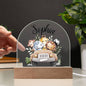 Personalized Baby Safari Friends Domed Acrylic Plaque, Baby Room Decor, Kids Room Decor, Kids Nightlight