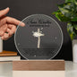 Personalized Baptism Round Acrylic Plaque