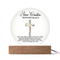 Personalized Baptism Round Acrylic Plaque