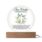 Faith Baptism Round Acrylic Plaque
