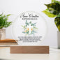 Faith Baptism Round Acrylic Plaque