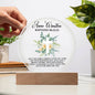 Faith Baptism Round Acrylic Plaque
