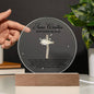 Personalized Baptism Round Acrylic Plaque