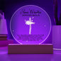 Personalized Baptism Round Acrylic Plaque