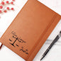 Personalized Future Lawyer with Scales| Leather Journal